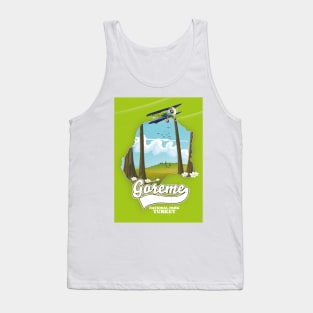 Goreme national park Turkey Map Tank Top